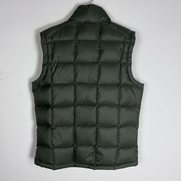 Eddie Bauer Men Goose Down Quilt Puffer Vest Full Zip Army Green Size Medium - Picture 10 of 16